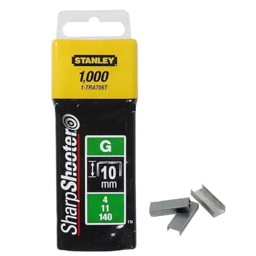 [1-TRA706T] STANLEY STAPLER PINS H/D 10MM ( G ) 1000 PCS 1-TRA706T