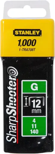 [1-TRA708T] STANLEY STAPLER PINS H/D 12MM ( G ) 1000 PCS 1-TRA708T