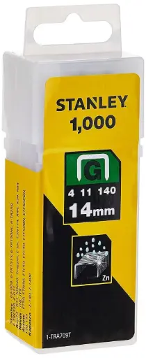 [1-TRA709T] STANLEY STAPLER PINS H/D 14MM ( G ) 1000 1-TRA709T