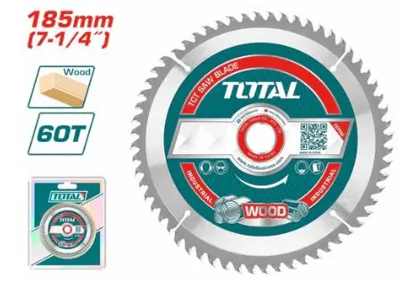 [TAC231413] TCT SAW BLADE 185MM X 60T (WOOD) - TOTAL TAC231413