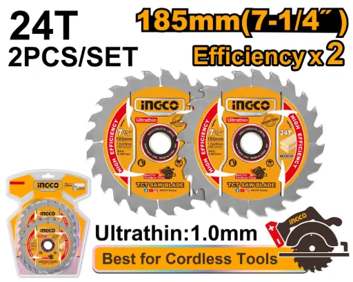 [TSB1853] TCT ULTRA THIN SAW BLADE 185MM 24T - TSB1853