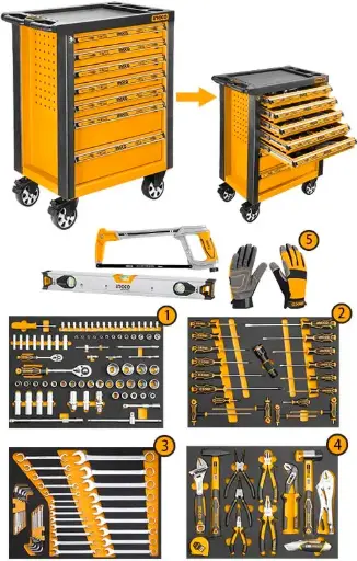 [HTCS271621] TOOL CHEST SET - 162PCS -  HTCS271621