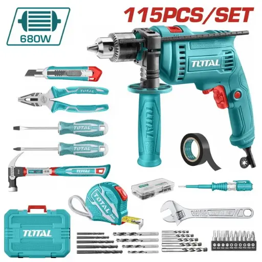 [THKTHP1152] TOTAL 115PCS TOOL SET THKTHP1152