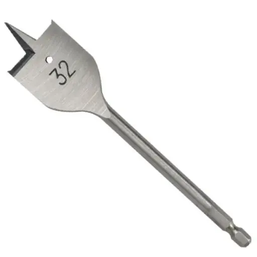 [PTA-BT-FWB32-BORUI] WOOD FLAT DRILL BIT 32MM -  PTA-BT-FWB32-BORUI