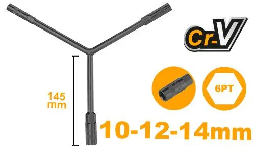 [HYSW101214Y] Y - TYPE SOCKET WRENCH 10,12,14MM - HYSW101214W