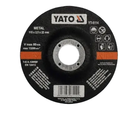 [YT6114] YATO METAL CUTTING DISC 115MM X 2.5MM X 22MM - YT6114