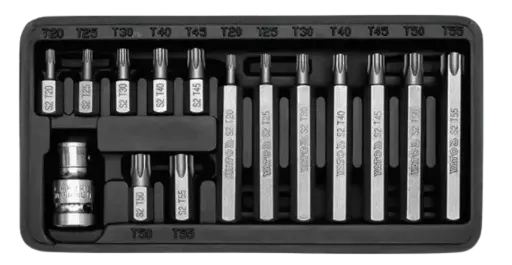 [YT0411] YATO SCREWDRIVER BIT/TORX SET 15PCS - YT0411