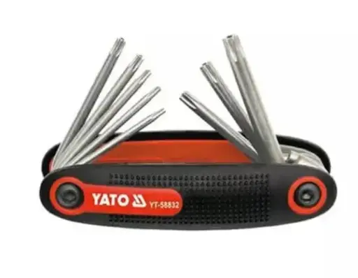 [YT58832] YATO TEMPERPROOF FOLDING 9PCS TORX KEY SET YT58832
