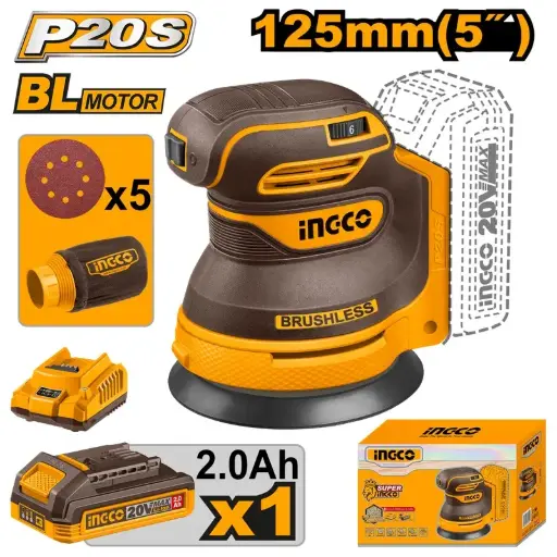 [CROSLI20021] LI-ION RANDOM ORBIT SANDER 20V - CROSLI20021