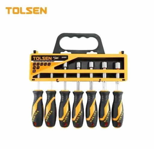 [HTT20197] TOLSEN 7PCS NUT SCREWDRIVER 3/16'', 1/4'', 5/16'', 11/32'', 3/8'', 7/16'', 1/2'' - HTT20197