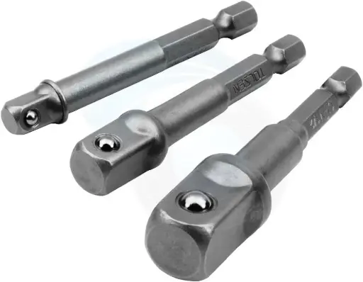 [HTT77864] TOLSEN 3PCS SOCKET ADAPTOR 1/4'', 3/8'', 1/2'' - HTT77864